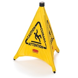 SAFETY CONE POP UP 30" WET FLOOR 12/CS